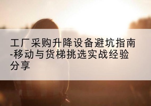 肥城移动式升降机怎么选-工厂采购升降设备避坑指南-移动与货梯挑选实战经验分享